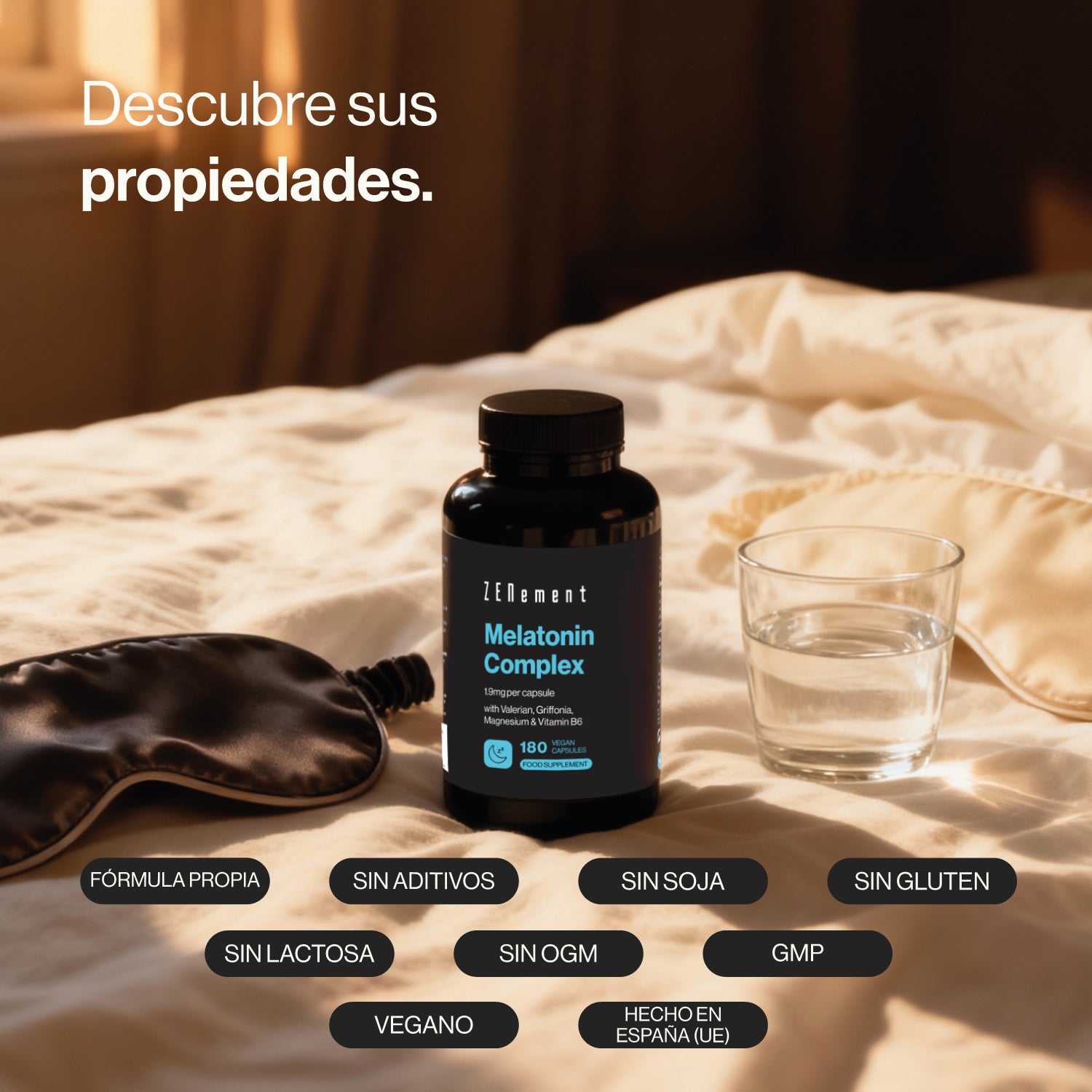 Complexe de Mélatonine 1,9 mg par gélule - 180 Gélules Véganes