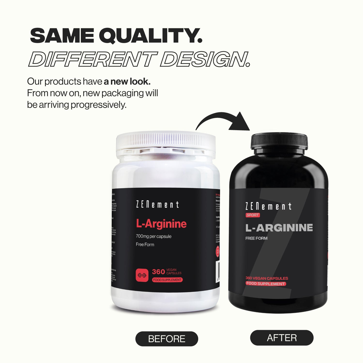 L-Arginine 700mg per serving - 360 Capsules