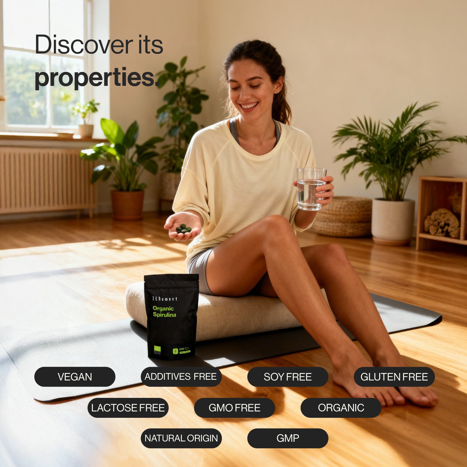 Spiruline Biologique 100% Bio - 600 Comprimés Véganes