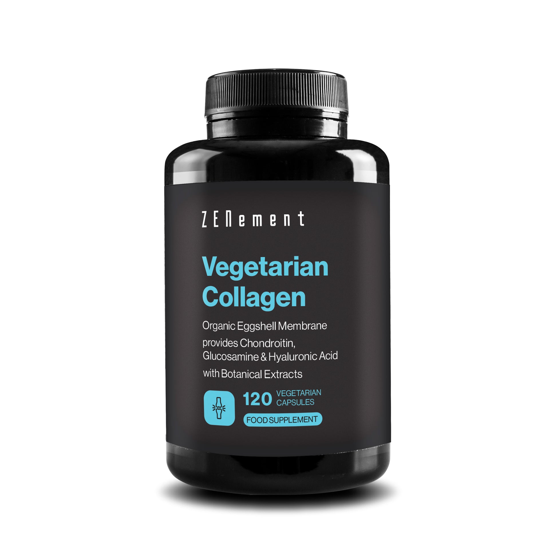 Collagene Vegetariano Con Condroitina, Glucosamina, Acido Ialuronico ed Estratti di Piante - 120 Capsule