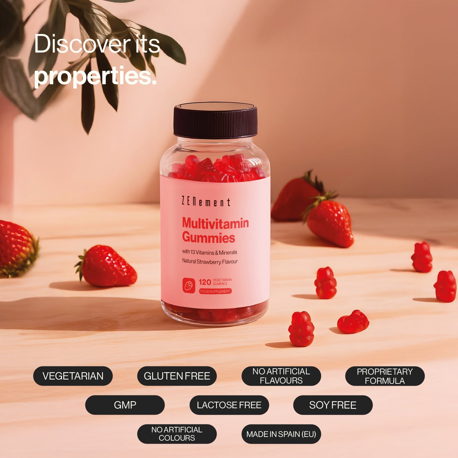 Multivitamin Gummibärchen Mit 13 Vitaminen & Mineralien - 120 Gummies