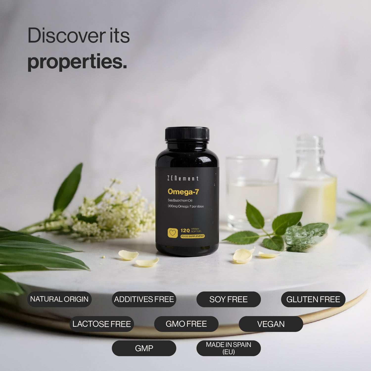 Omega-7 Huile d’Argousier - 120 Capsules Végans