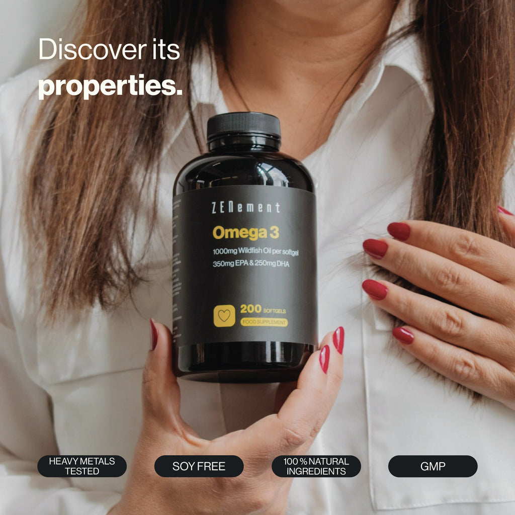 Omega 3  1000 mg Olio di Pesce Selvatico - Capsule Softgel