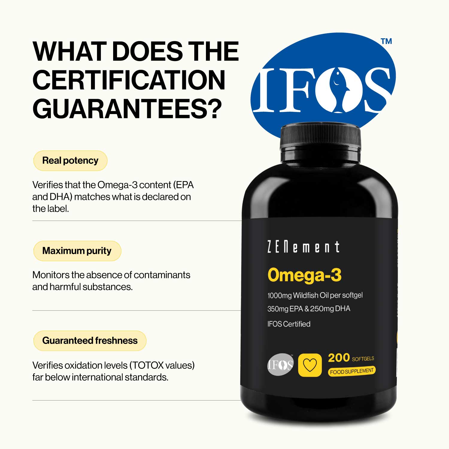 Omega-3 Highest Strength | Zenement | Food Supplements