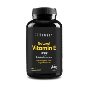 Vitamina E Natural - 400 UI D-Alfa-Tocoferol - 200 Softgels