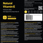 Vitamine E Naturelle - 400 UI D-Alpha-Tocophérol - 200 Capsules