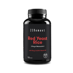 Red Yeast Rice with 2.9mg of Monacolin K, 10mg of CoQ10 & Vitamin B3 - 540 Tablets