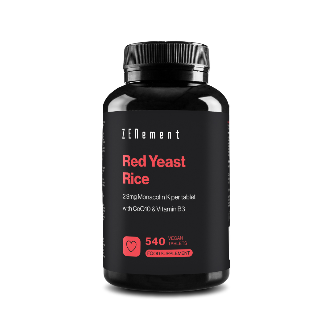 Red Yeast Rice with 2.9mg of Monacolin K, 10mg of CoQ10 & Vitamin B3 - 540 Tablets