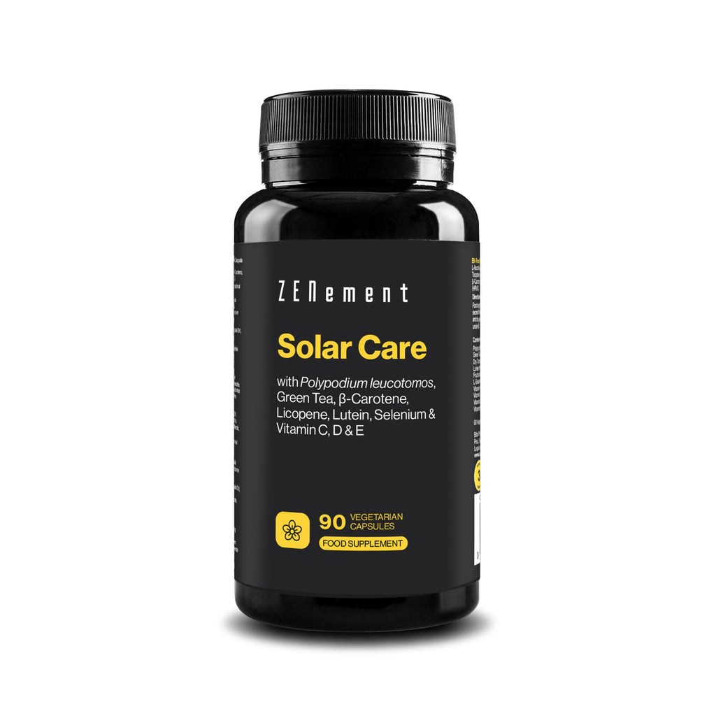 Solar Care avec Polypodium leucotomos, Thé Vert, Caroténoïdes, Sélénium et Vitamines - 90 Gélules