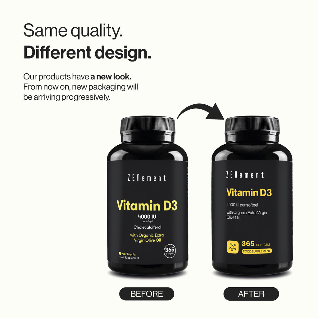 Vitamine D3 4000 UI par softgel - 365 Capsules