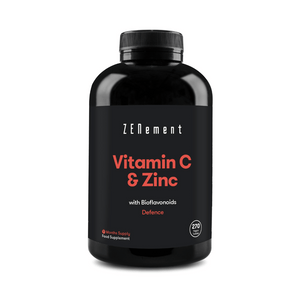 Vitamine C + Zinc avec Bioflavonoïdes - 270 Comprimés