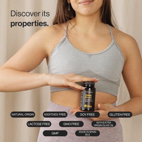 Vitamina D3 + K2 Colecalciferol (2000 UI) & MK-7 (150 μg) - 200 Softgels