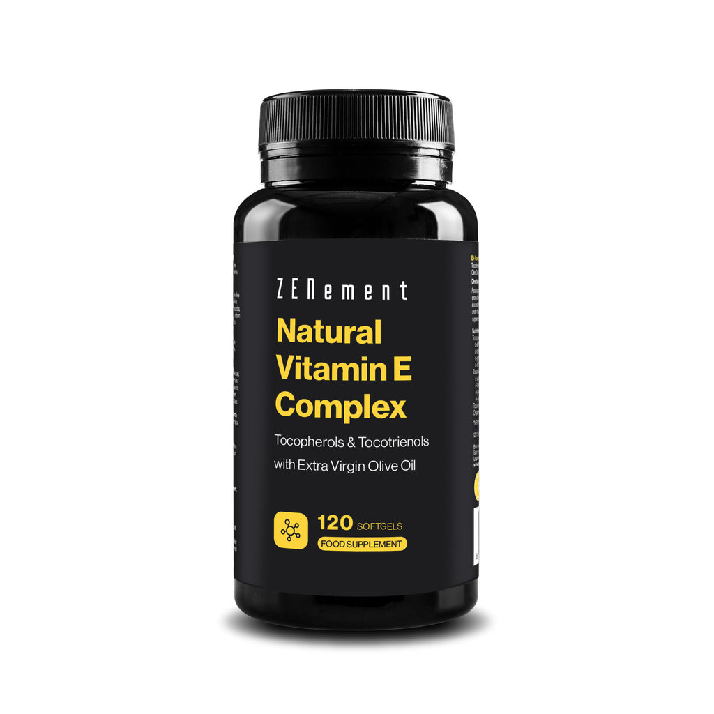 Complejo de Vitamina E Natural Espectro completo α, ß, γ, δ - 120 Softgels