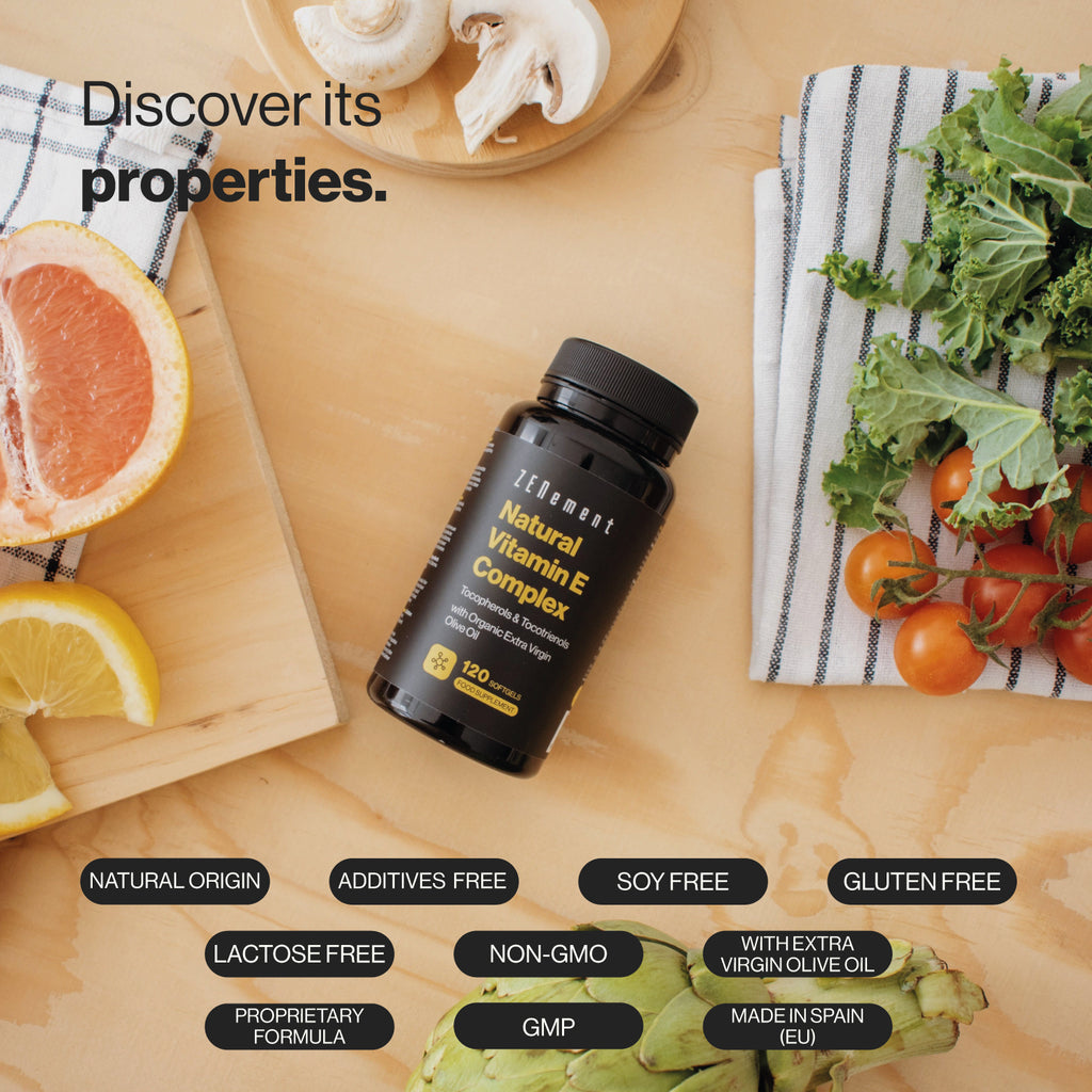 Complejo de Vitamina E Natural Espectro completo α, ß, γ, δ - 120 Softgels
