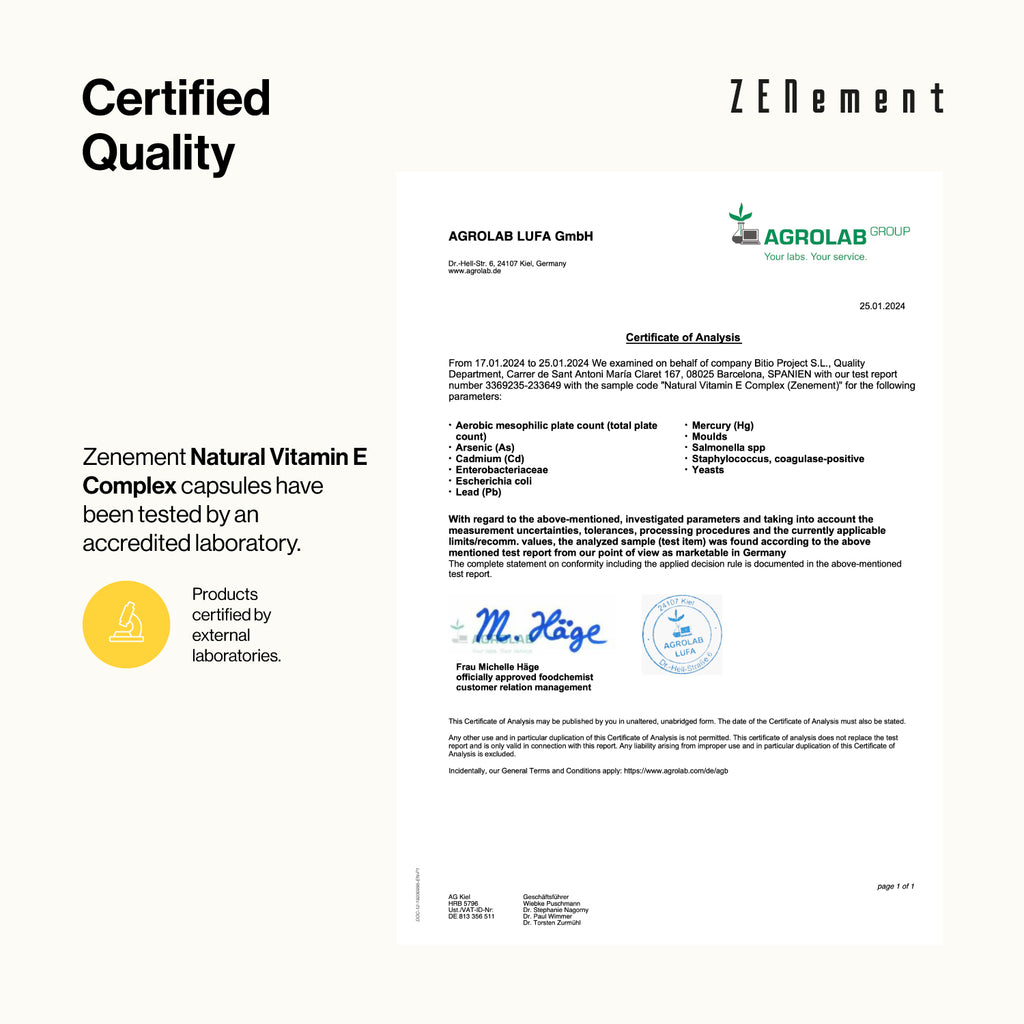 Complejo de Vitamina E Natural Espectro completo α, ß, γ, δ - 120 Softgels
