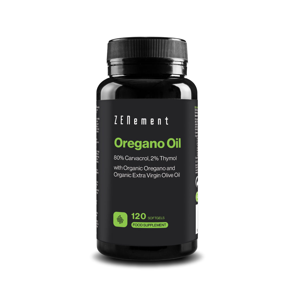 Olio di origano Biologico 70% Carvacrolo, 3% Timolo - 120 Capsule Softgel