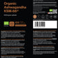 Ashwagandha Ecológica KSM-66 600 mg por cápsula   - 120 Cápsulas