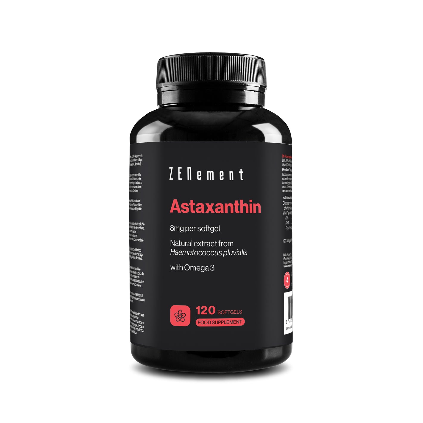 Astaxanthine 8 mg par capsule - 120 Capsules