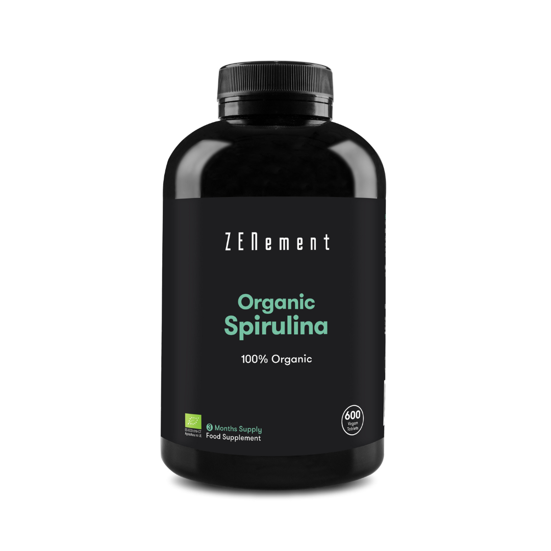 Spirulina Biologica 100% Biologico - 600 Compresse Veganes