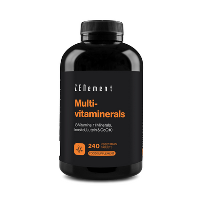 Multivitaminerals 13 Vitamine, 11 Mineralien, Inositol, Lutein und CoQ10 - 240 Tabletten