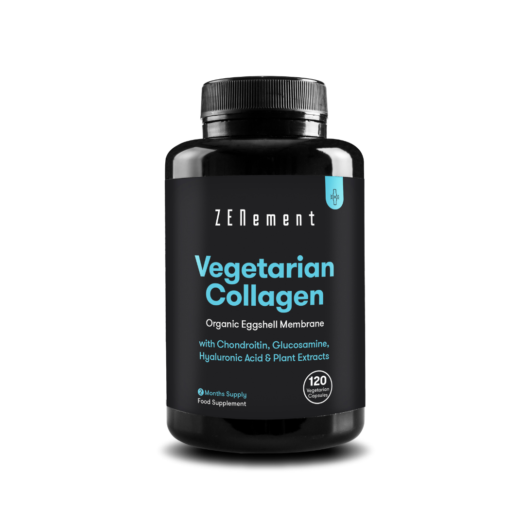 Collagene Vegetariano Con Condroitina, Glucosamina, Acido Ialuronico ed Estratti di Piante - 120 Capsule