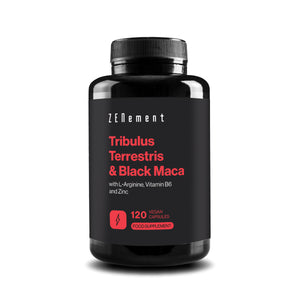 Tribulus Terrestris et Maca Noire avec L-Arginine, Vitamine B6 et Zinc - 120 Gélules