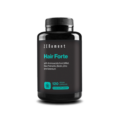 Hair Forte con Aminoacidi di Miglio, Saw Palmetto, Biotina, Zinco e Selenio - 120 Capsule