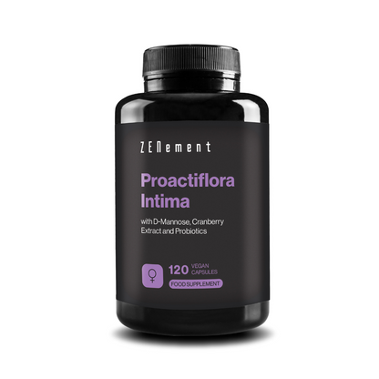 Proactiflora Intima con D-Manosa, Extracto de Arándano Rojo y Probióticos - 120 Cápsulas