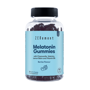Melatonina Gominolas con Camomila, Valeriana, Melisa y Vitamina B6 - 90 Gummies
