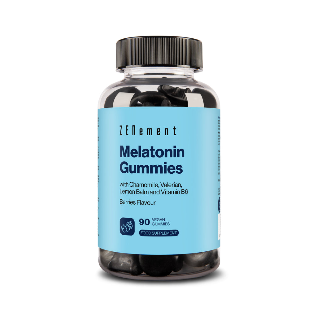 Melatonina Gominolas con Camomila, Valeriana, Melisa y Vitamina B6 - 90 Gummies