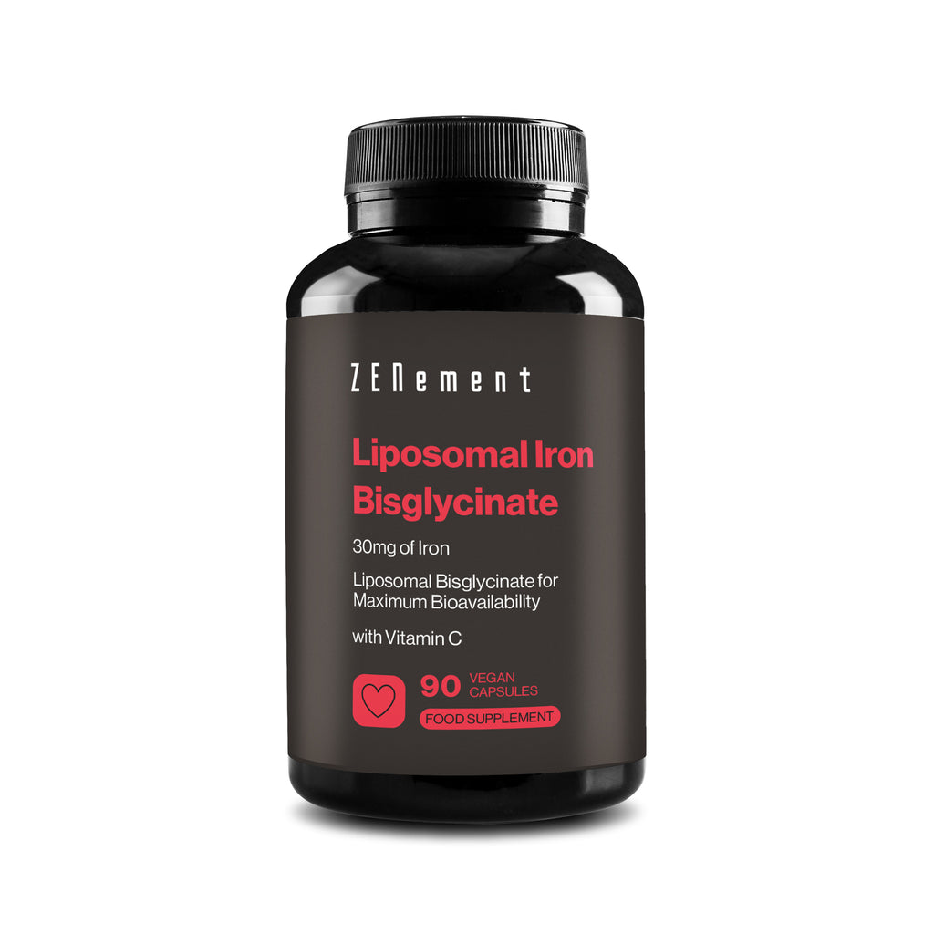 Bisglicinato di Ferro Liposomiale con Vitamina C - 90 Capsule Vegane