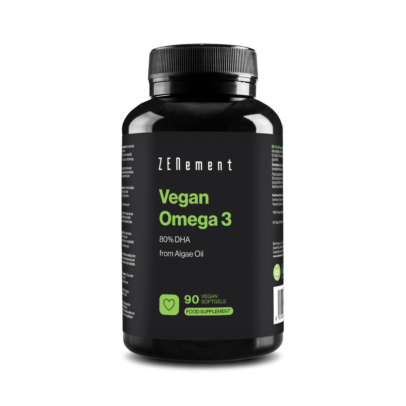 Vegan Omega 3 80% DHA - 90 Vegan Softgels