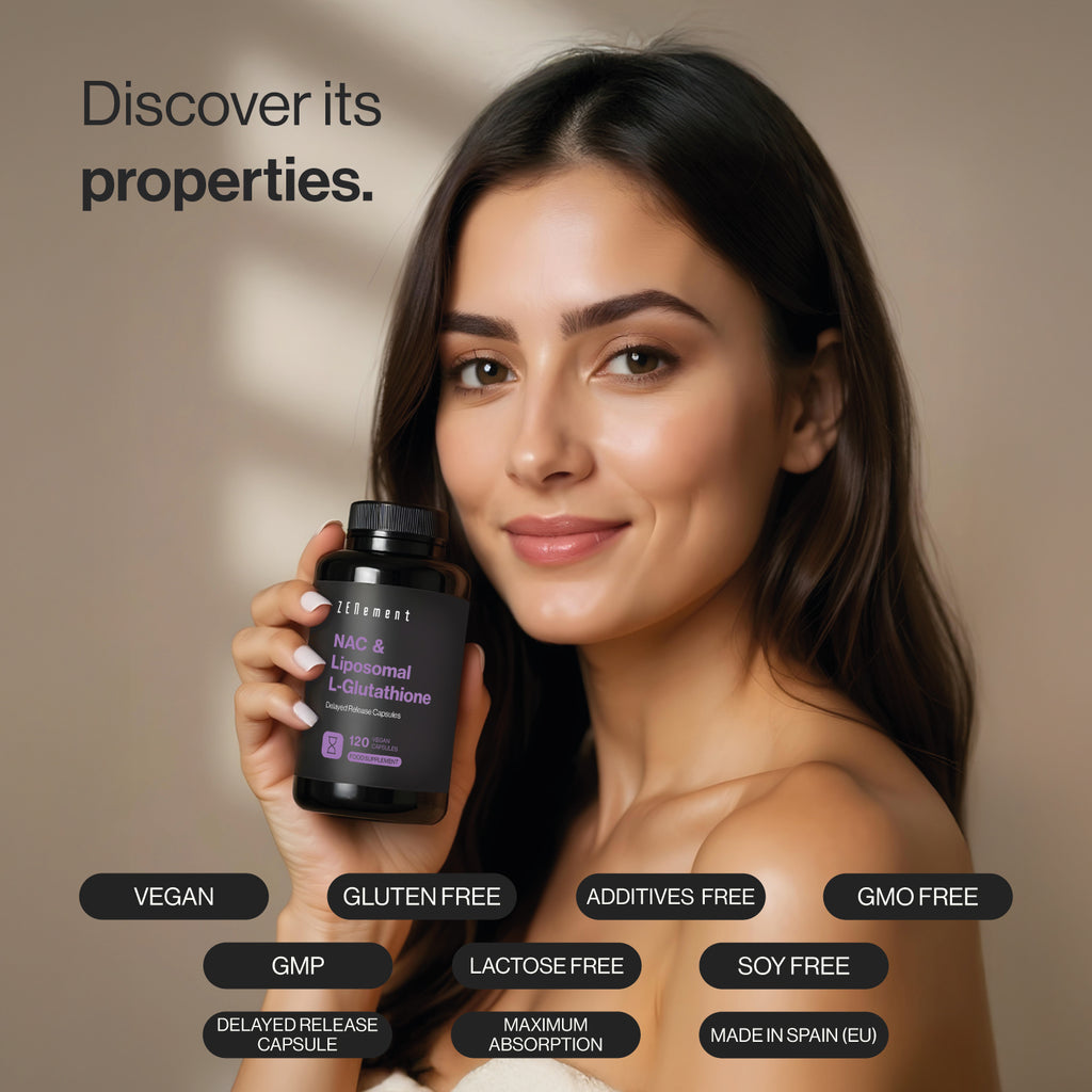 NAC & L-Glutatione Liposomiale Capsula a rilascio ritardato - 120 Capsule Vegane