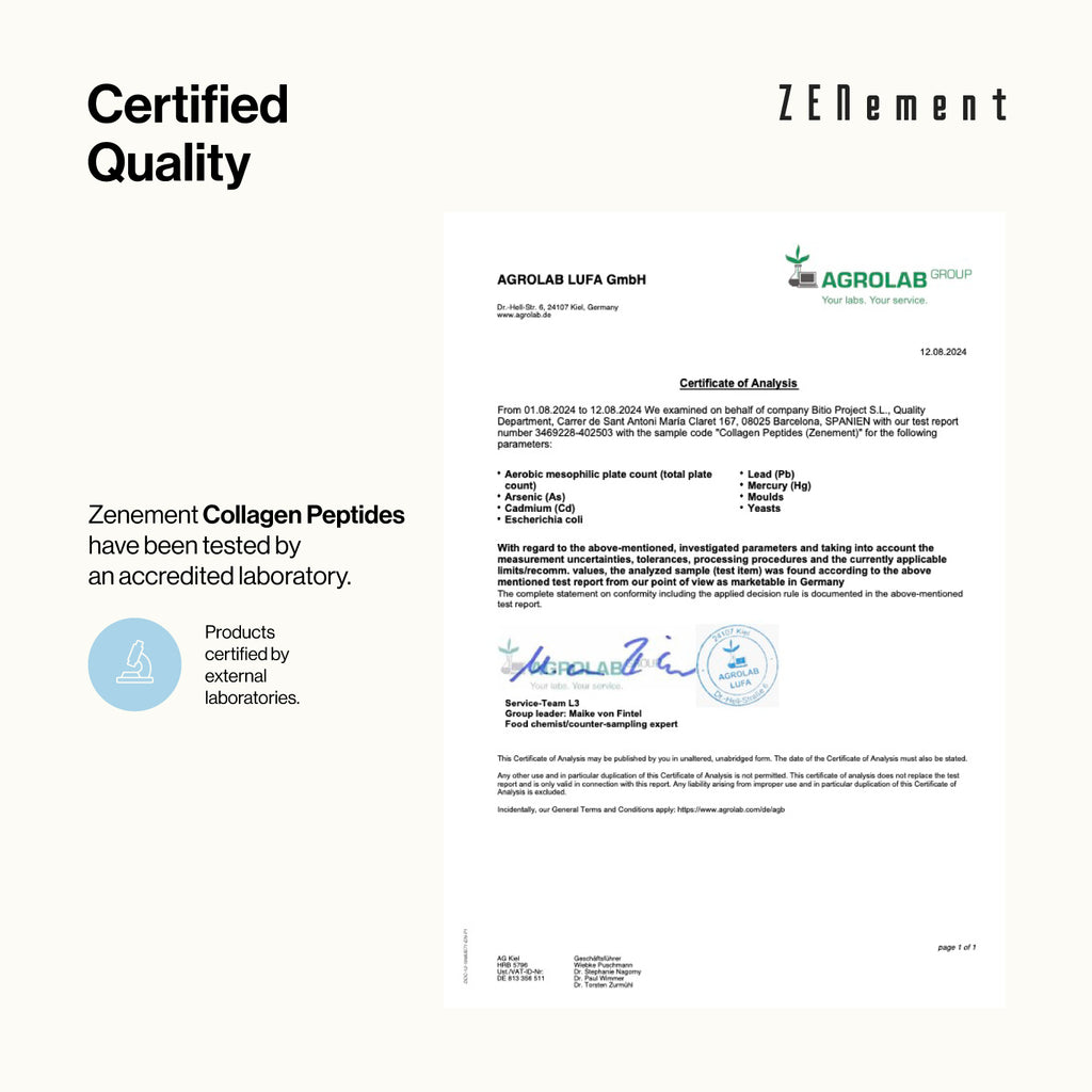 Peptidi di Collagene Collagene bovino idrolizzato e nutrito con erba al 100%. - 450g