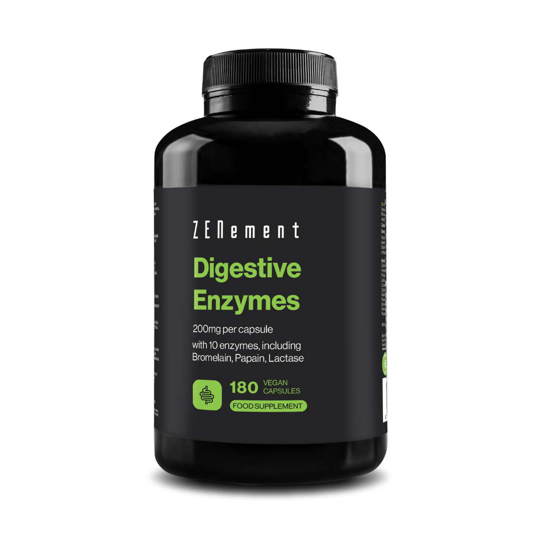 Digestive Enzymes 200mg per capsule - 180 Vegan Capsules