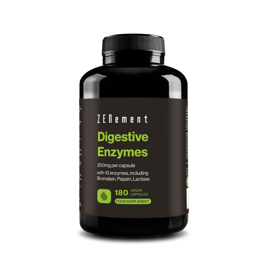 Enzimi Digestivi 200 mg per capsula - 180 Capsule Vegane