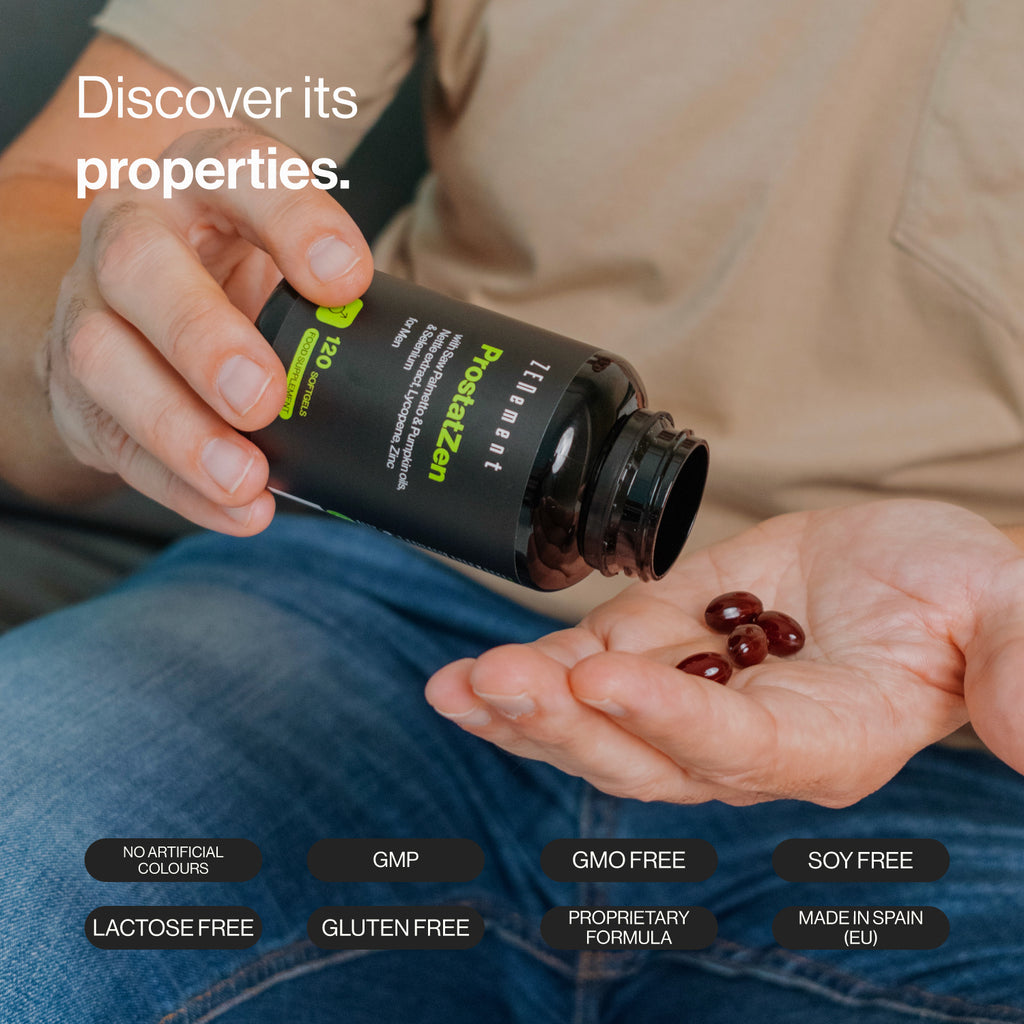 ProstatZen with Saw Palmetto & Pumpkin oils, Nettle extract, Lycopene, Zinc & Selenium - 120 Softgels