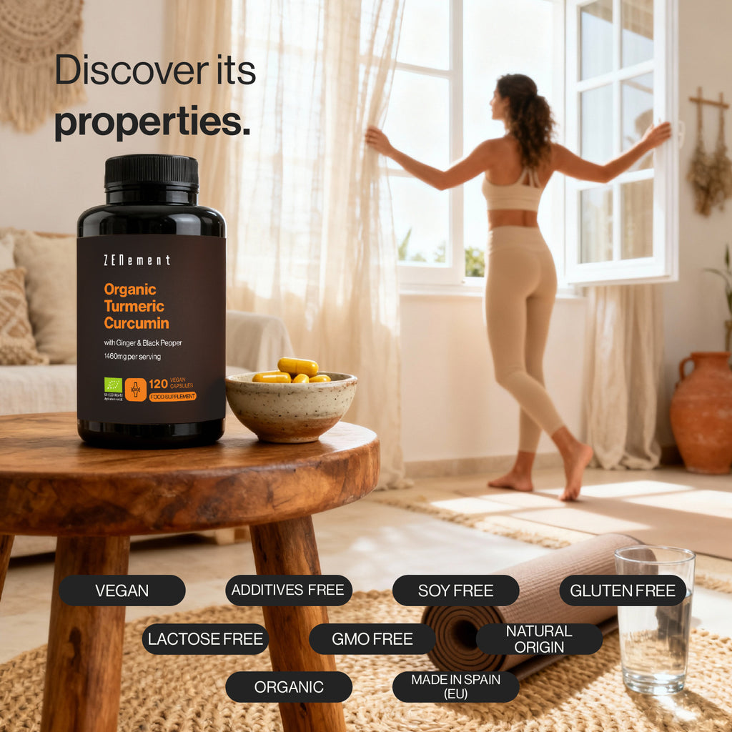 Cúrcuma Ecológica con Pimienta Negra y Jengibre - 120 Cápsulas Veganas