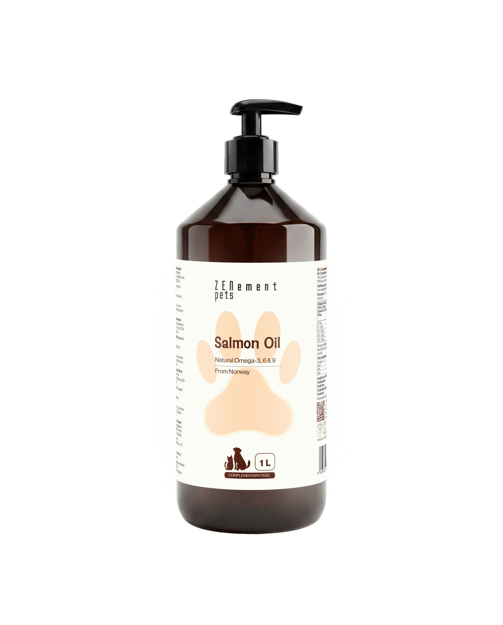 Huile de saumon Oméga-3, 6 et 9 naturels - 1000ml