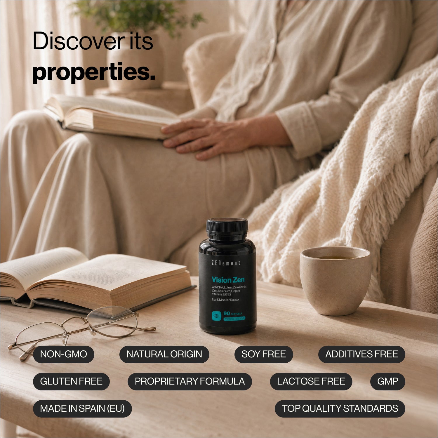Vision Zen – Lutein, Zeaxanthin und DHA 300 mg – Zenement