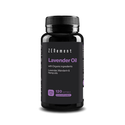 Lavender Oil with Lavender, Mandarin & Hemp oils - 120 Softgels