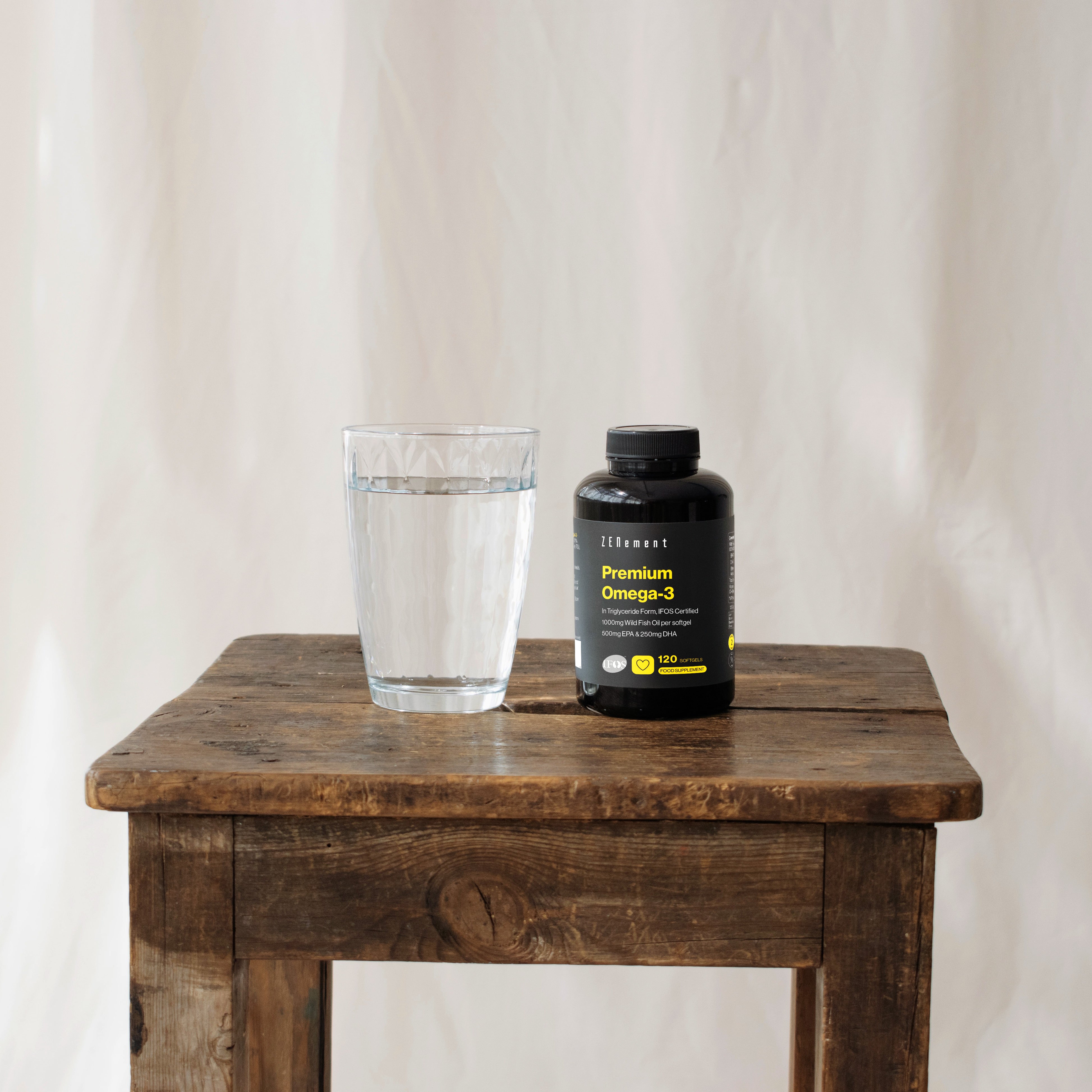 Premium Omega 3 In Triglyceride Form - 120 Softgels| Zenement